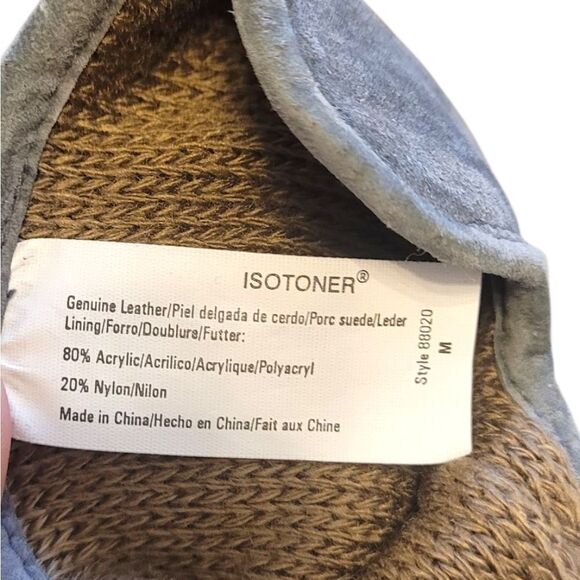 Isotoner Women's Grey Suede Winter Gloves Size M NWT - Picture 5 of 7